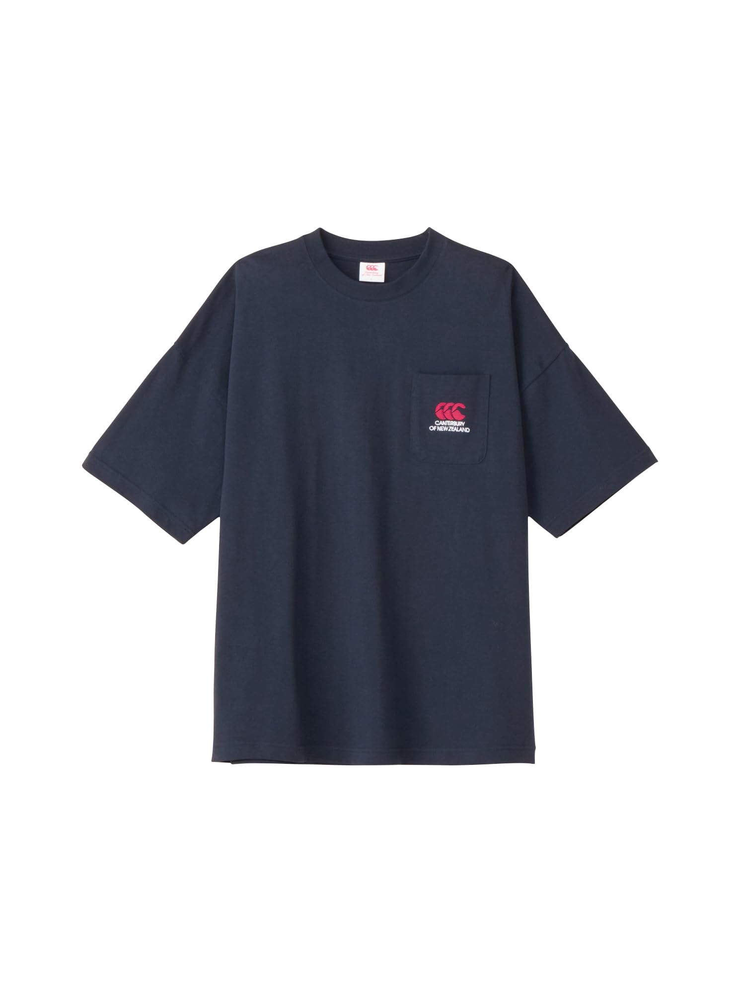 

Canterbury Short Sleeve T-Shirt, S/S Heavy Crew Pocket Tee, Unisex, Navy, Size L