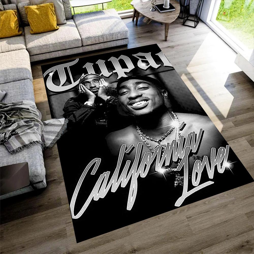 2pac Floor Mat Perfect for Outdoor Living Rooms Playrooms Bedrooms Antislip Carpet Decorate Offices Luxury Gift for Birthday, Christmas, Wedding
