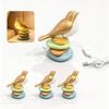 Resin Bird Night Light with 7 Brightness - Dimmable Desk Decor for Bedroom Living Room - Small Ornament