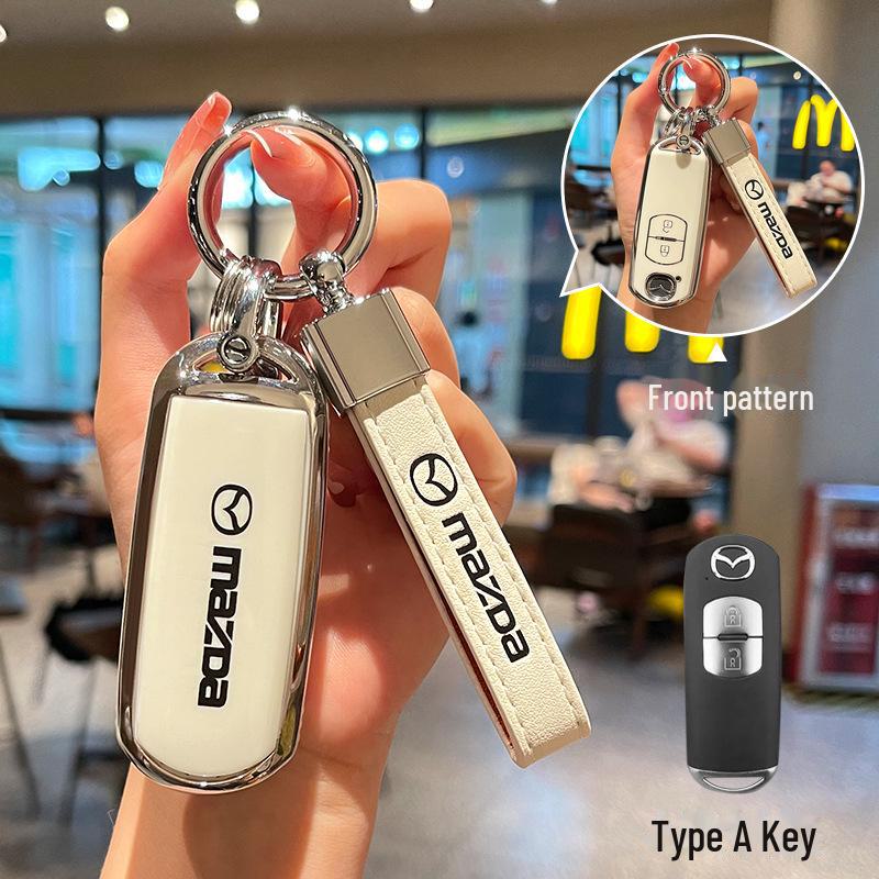 Kryt klíče Mazda pro 3/CX-4/CX-5/Atez/CX-30 - Plný ochranný kryt z TPU s přezkou