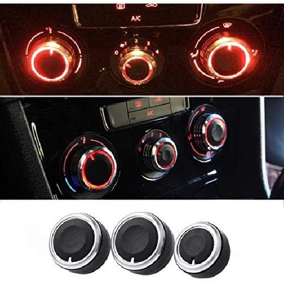 3 Pcs A/C Car Styling Air Condition Panel Control Switch Knob/Fit for VW/Fit for Passat/Fit for Jetta/Fit for Bora/Fit for Golf Mk5
