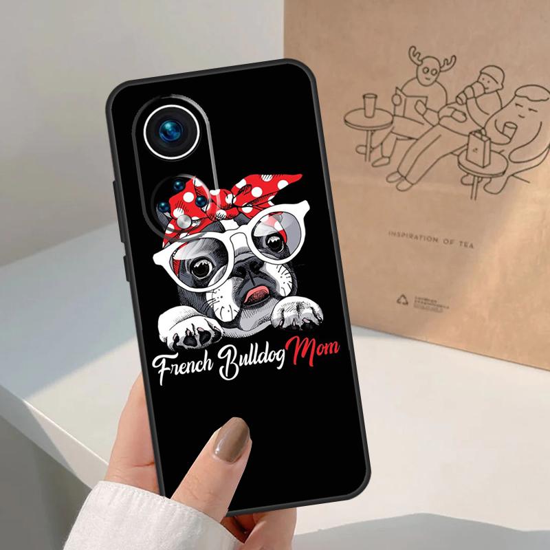 French Bulldog Dog For Huawei P20 P30 P40 P60 Pro P Smart Nova 9 5T Honor 70 90 50 Magic5 Lite X7a X9a X8a Case