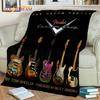 Electric Guitar Bass Classical Guitar Blanket,Throw Blanket for Home Bedroom Bed Sofa Picnic Office Hiking Leisure Nap Cover Kid
