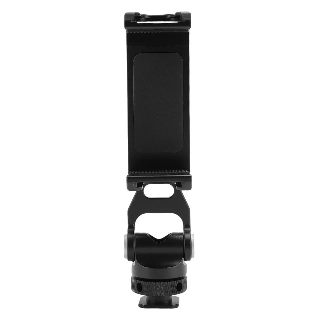 Hot Shoe Phone Mount 360 Degree Rotation Camera Tripod Phone Holder with 2 Cold Shoe and 1 4in Screw Interface