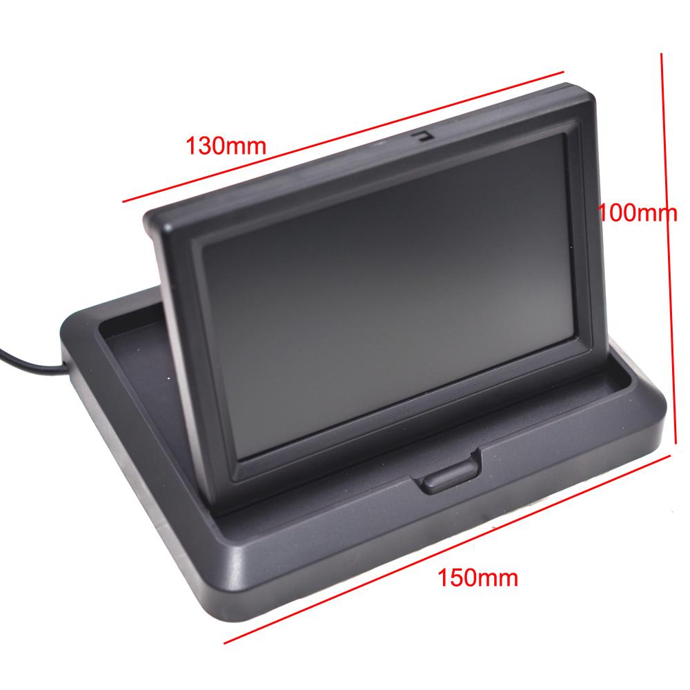 Car Reverse Monitor with Rear View Camera Backup Kit Back Up Display Parking System Rearview 5 Inch