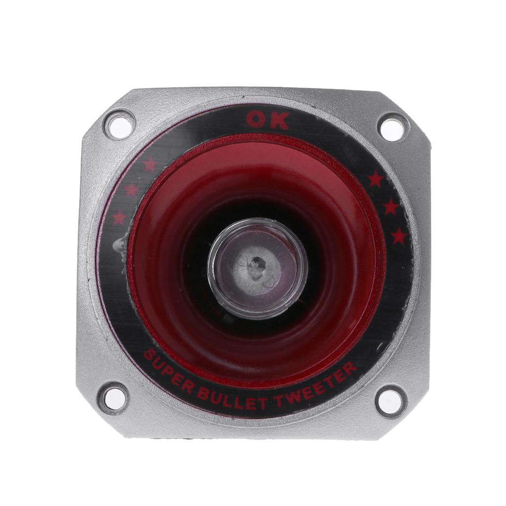 2Pieces Max.100W Piezo Tweeters Horn Piezoelectric Speaker Buzzer Treble Piezo for Head Speaker Tweeter with Color Light