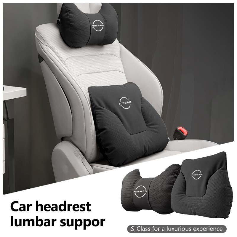 AOK3  For Nissan Qashqai Juke Sentra Altima Versa Maxima Almera Rogue Car Headrest Neck Pillow Support Lumbar Soft Waist Cushion