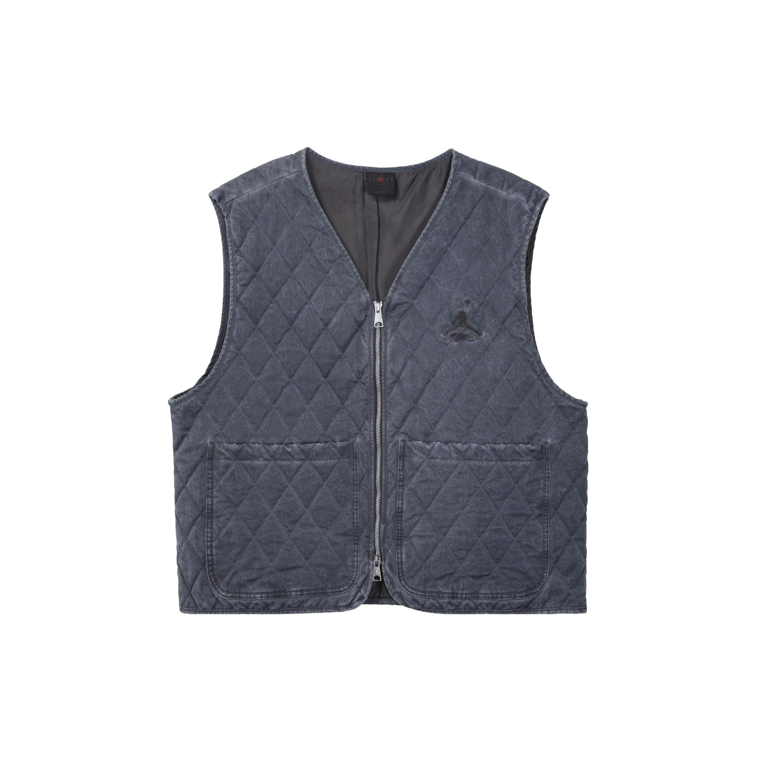 

Мужской жилет на молнии с v-образным вырезом и однотонным логотипом Jordan, черный DV7566-010 XXL