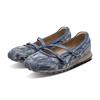 Mizuno LG 60S Low Top Ballet Mary Jane Shoes Retro Comfortable Versatile Lifestyle Casual Shoes Women Shoes Denim-Blue D1GH253001