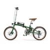 OT02PRO, rosso/verde, potenza motore 250W, 36V, batteria staccabile 5.2AH, pneumatici 20*1.35 pollici, bicicletta elettrica da città, velocità massima 25KM/H