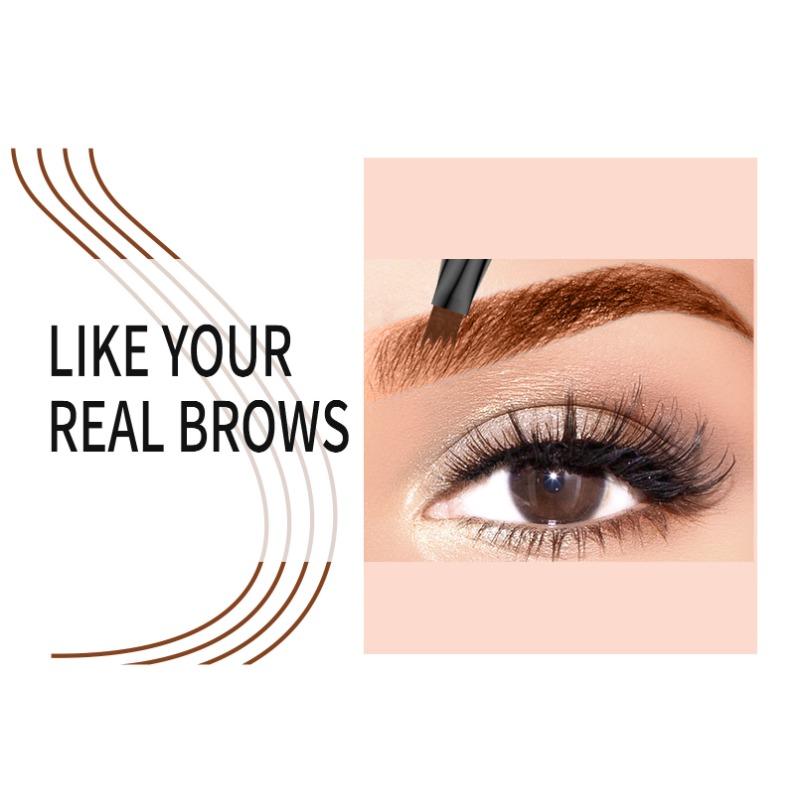Liquid Brow Pencil Waterproof Impermeable Water Eyebrow Pencil Simulation Four Claw Eyebrow Pencil