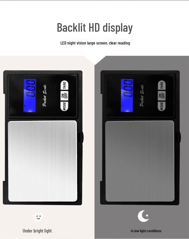 High Precision 0.01g Mini Pocket Gram Scale for Jewelry and Gold