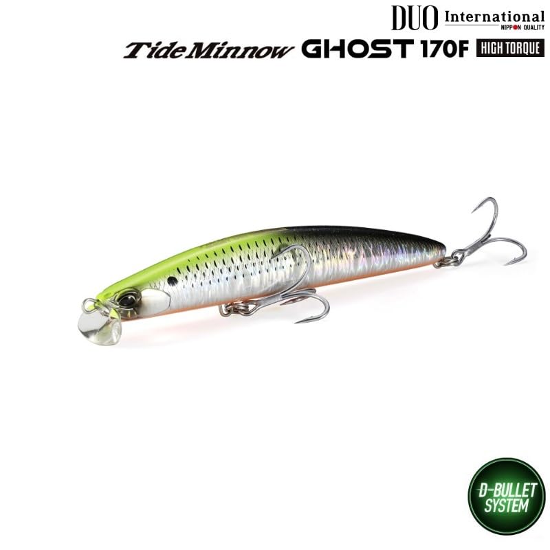 Duo Tide Minnow Ghost 170F High Torque Floating Lure D-Bullet System 170mm 44g Hyper Orange Konoshiro Saltwater Shore