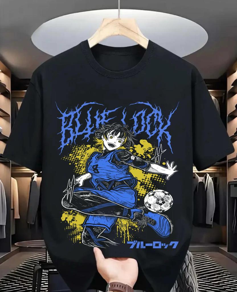 Yoichi Isagi T-shirt,Meguru Bachira Kunigami Rin Itoshi Nagi Blue Lock Anime Tee