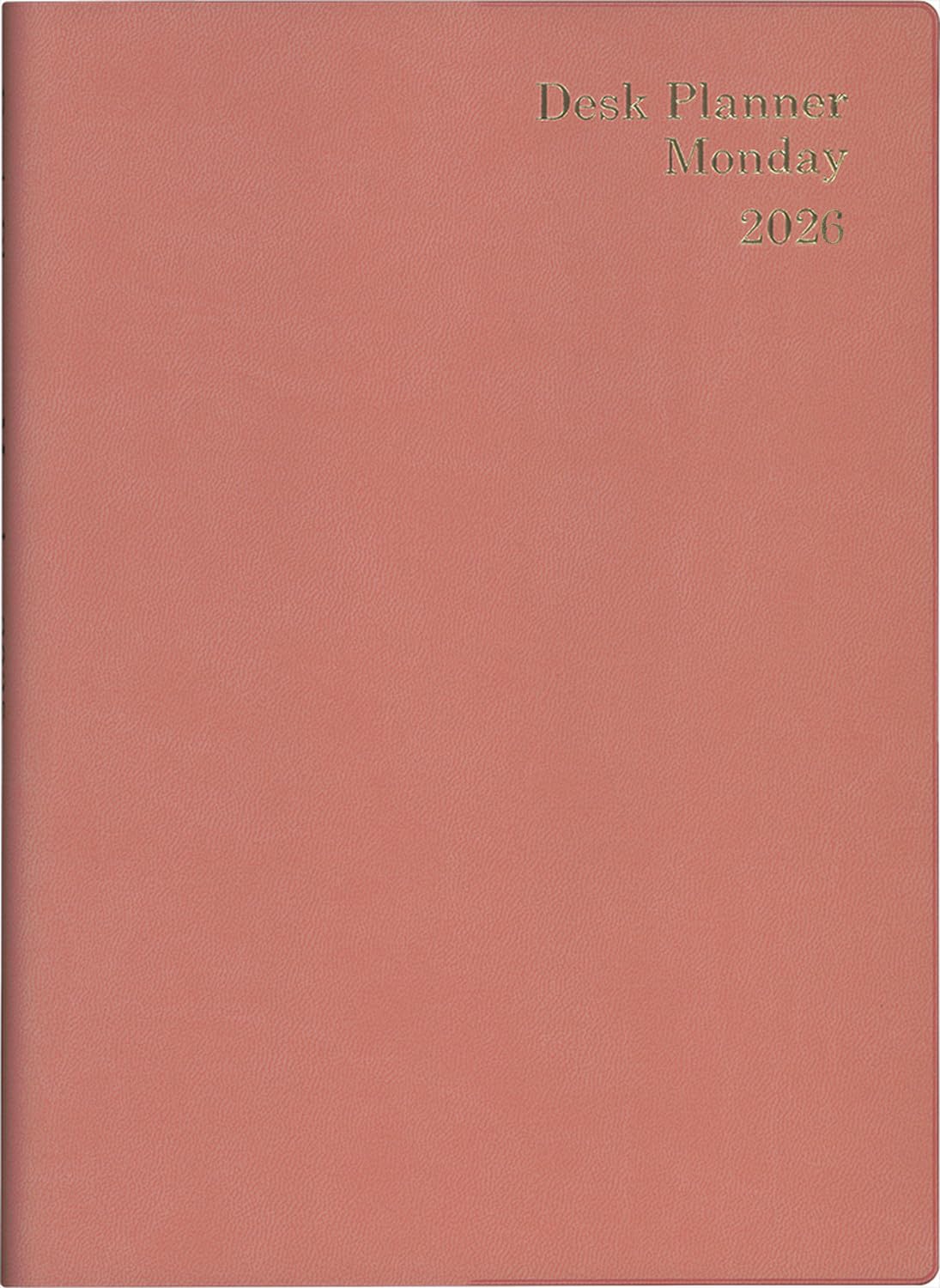 

Hakubunkan 2026 A5 Weekly Desk 507 January Planner, Monday, Peach, No. (Starts 2026)