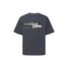 Evisu Aw23 Metallic Logo Print Oversized T-Shirt Men tops Dark-Gray 2EAGNM3TS5186BZCT