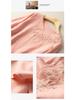 Women's Cotton Linen Embroidered Retro Shirt, Seven-Sleeve with Frog Button, Loose Plus Size Summer Top