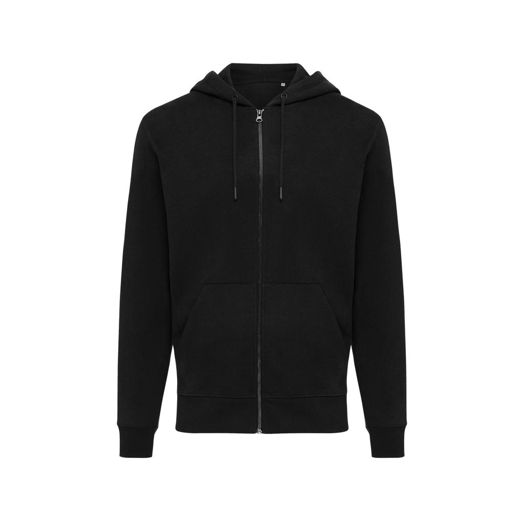 Iqoniq Unisex Erwachsenen Abisko Recycelter Baumwoll Kapuzenpullover mit durchgehendem Reißverschluss