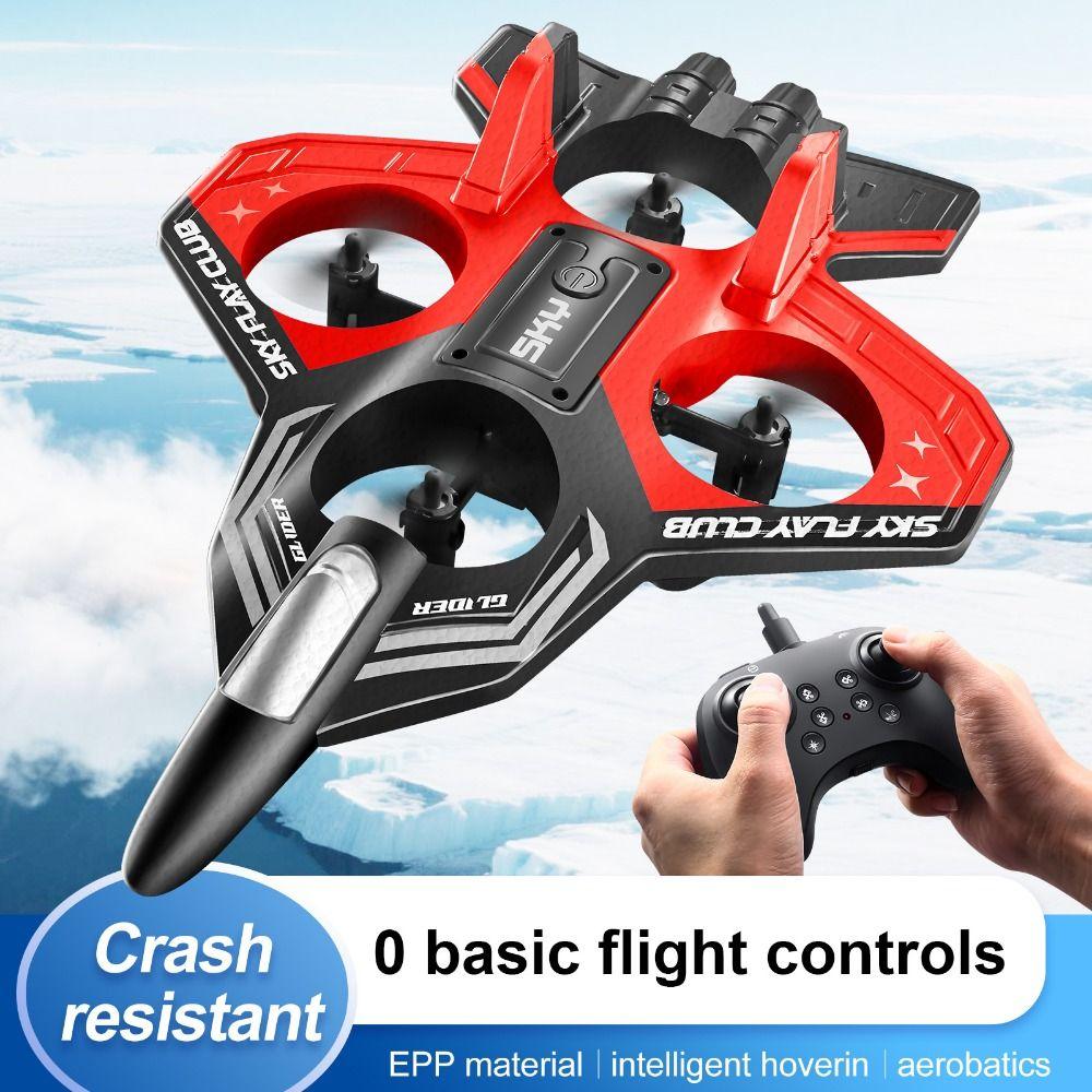 EPP Foam Four Motor Helicopter Toy Rechargeable RC Hobby Jet Plane  Boys Baby Girls