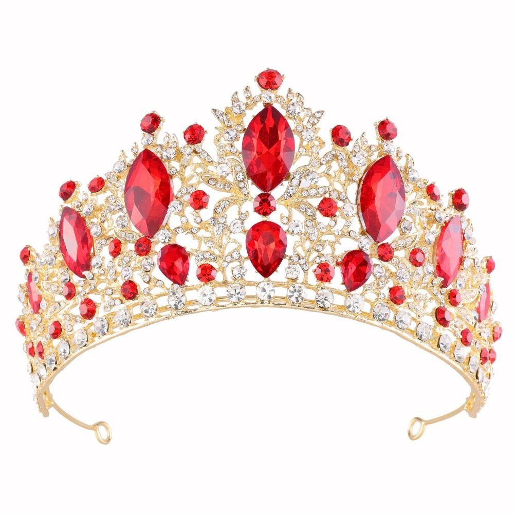 Water Drop Shape Tiara Hair Crown Rhinestone Bridal Wedding Crown Hair Accessories  Party Event
