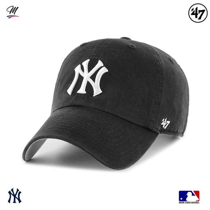 Casquette - 47 BRAND - WORLD SERIES - New York Yankees - 100% Coton - Décontractée - Noir