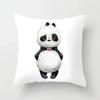Cute Cartoon Panda Print Pattern Cushion Cover Pillow Cover Living Room Sofa Decoration Home
