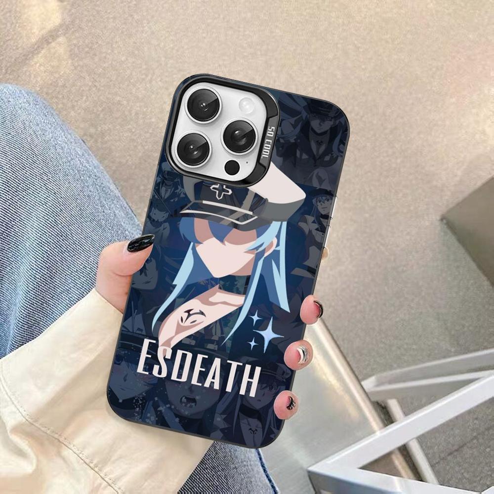 Akame Ga Kill Esdeath Phone Case For IPhone 16 15 14 13 12 11 Pro Max X XR XSMAX 8 7 Plus Matte Shockproof Back Cover