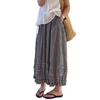 Lace Plaid Bloomers Women's Summer Thin New Lazy Style High Waist Loose and Thin Nine-point Casual Pants