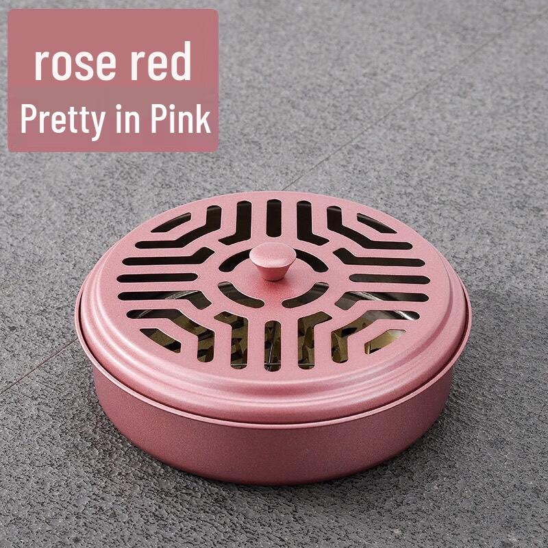 

Portable Fireproof Mosquito Coil Holder with Lid