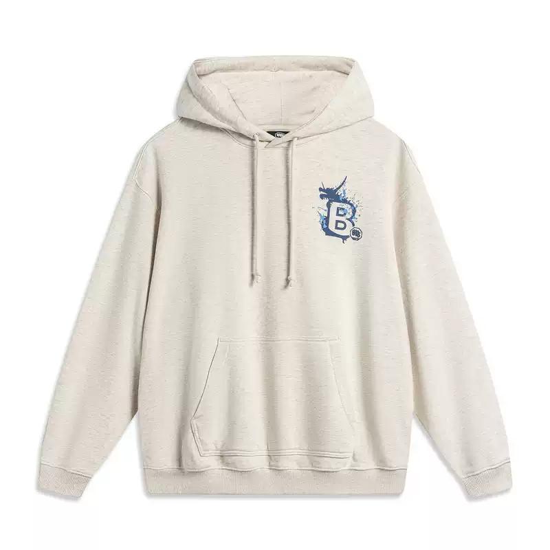 

Li Ning Баскетбольная серия Спортивный повседневный простой пуловер худи Удобный универсальный свободный с надписью Свитшот с длинным рукавом Мужской свитшот AWDU381-2 M