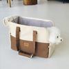 Borsa a tracolla per animali domestici Borsa tote portatile per viaggi con animali domestici Morbida traspirante Sedile per auto per cani Portatile Antiscivolo Borsa per il trasporto del gatto Uso per cani di piccola taglia