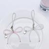 Beaded Bowknot Star Hanging Pendant Sweet Phone Strap Bag Decoration Portable Hanging Lanyard Gift for Girls Women