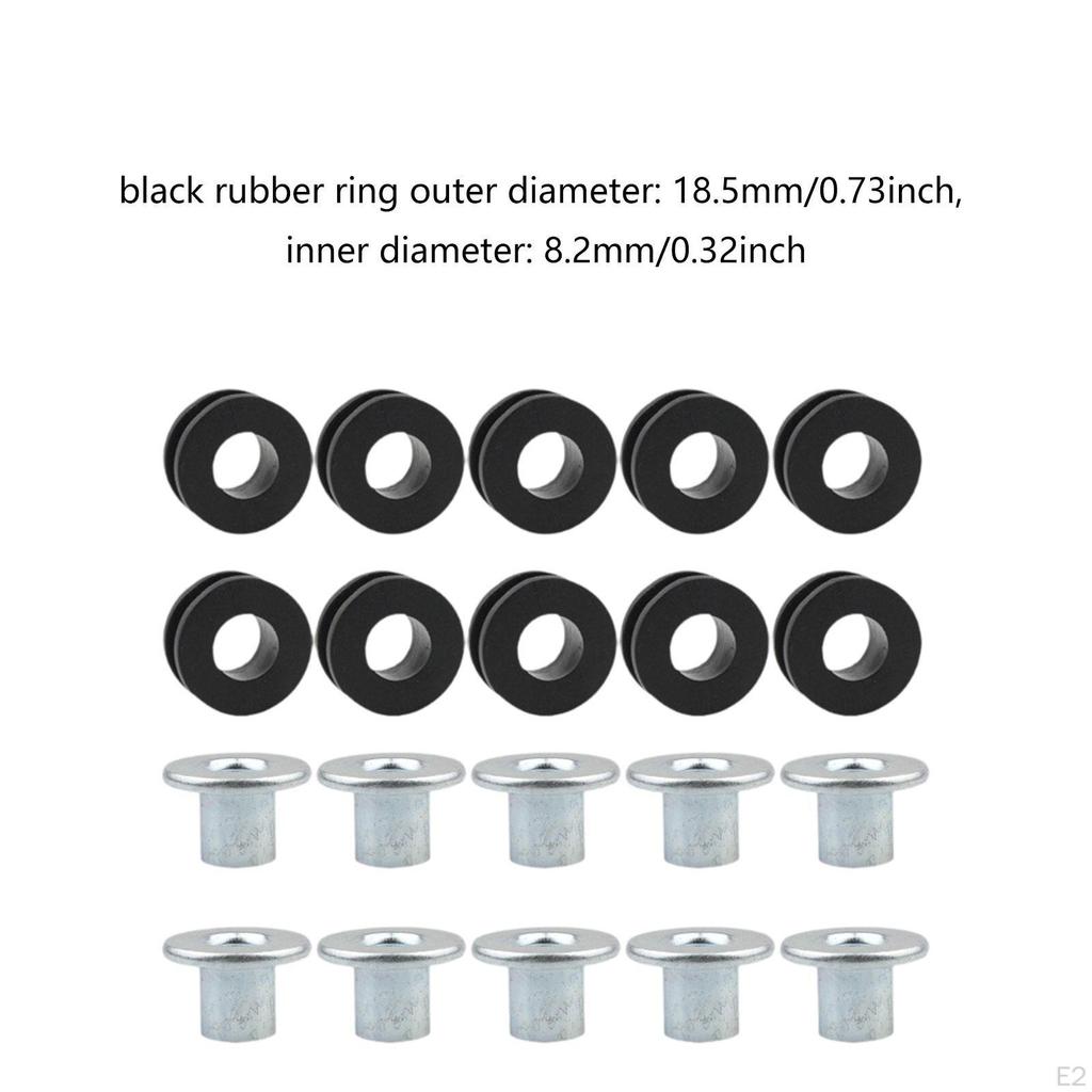 20x Shock Absorber Bushing Motorcycle Windshield Cushion Pad Set Easy Installation Sturdy
