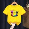 Cartoon Sprunki Cartoon Printed Summer Childrens Clothing Childrens Birthday Digital Gift Short Sleeve Top
