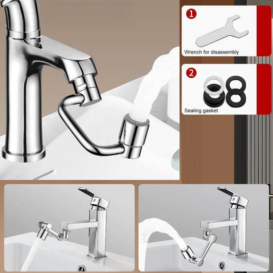 1/2Pcs 1080 Degree Rotating Faucet Extender Universal Faucet 4-Layer Filtration Protection Bathroom Sink Sprayer Attachment