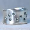 Anillo Minimalista con Incrustaciones de Circonita Blanca para Mujer Color Cobre Vintage Geometría Uso Diario Joyería para Fiesta Regalo de Aniversario