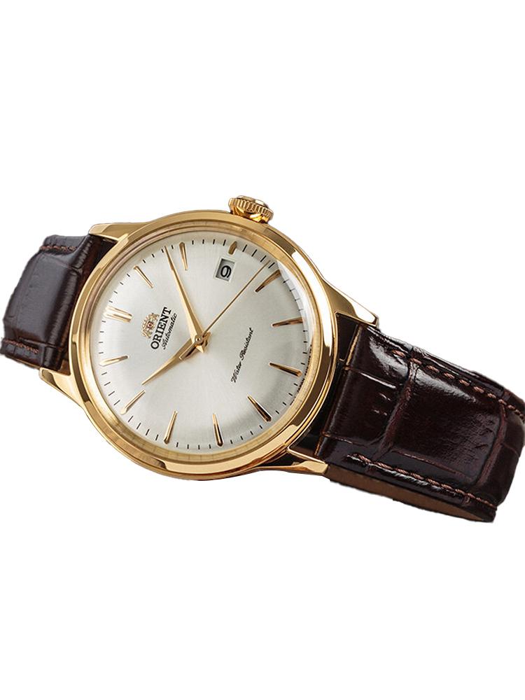 Men's Mechanical Watch Features An Automatic Movement, A Stainless Steel Case, And A Leather Strap For Daily Gatherings, Etc RA-AC0M01S10B