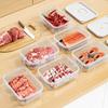 6PCS Thickened Storage Boxes Refrigerator Frozen Meat Dispenser Food Grade Crisper Food Seal Timing Box Kitchen Storage Supplies