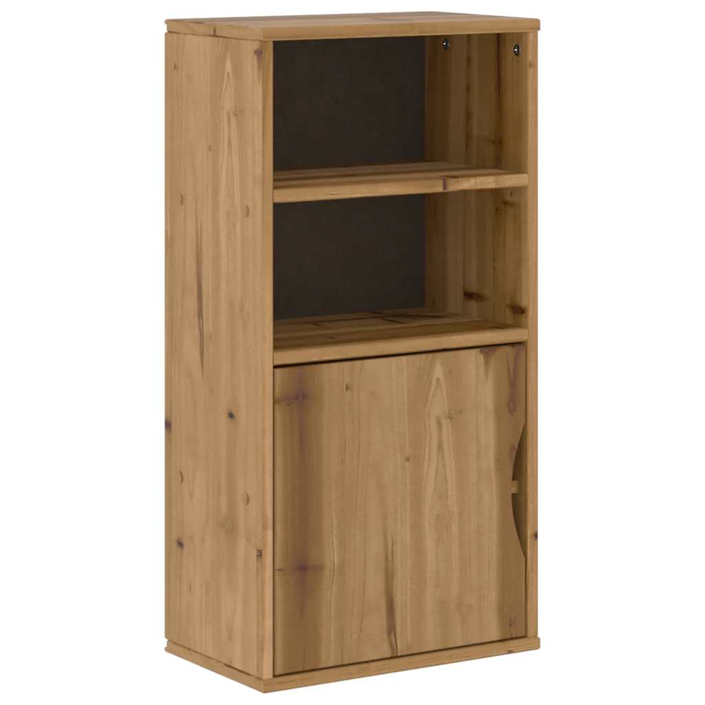 ODDA Side Table Cabinet 40 X 24 X 79 Cm Solid Pine Wood