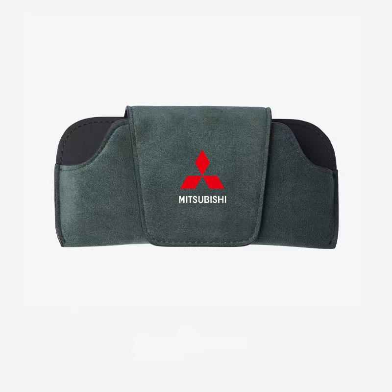 Car Glasses Box Sun Visor Eyeglass Case for Mitsubishi Eclipse Lancer Outlander Pajero ASX Colt I200 Space Delica Star Sunglasse