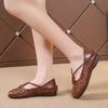 Fashion Designer Elegant Women's Flat Hollow Ballet Shoes 2024 Summer Flat Retro Women's Slip-On Loafers Cut Moccasin Shoes Zapatos