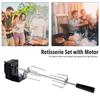 Automatic Electric BBQ Grill Rotisserie Kit With Motor Outdoor Spit Roaster Rod Charcoal Pig Chicken Beef Camping Cooking Tools