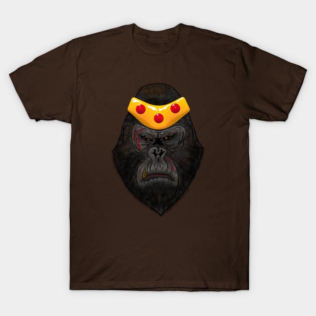 

Men Black Print T-shirt Gorilla Grodd No-Cut Transfer Paper Print Cotton Tshirt L коричневий