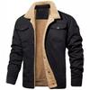 Autumn and Winter Men's Jacket Fleece Cotton Casual Jacket Men's Jacket