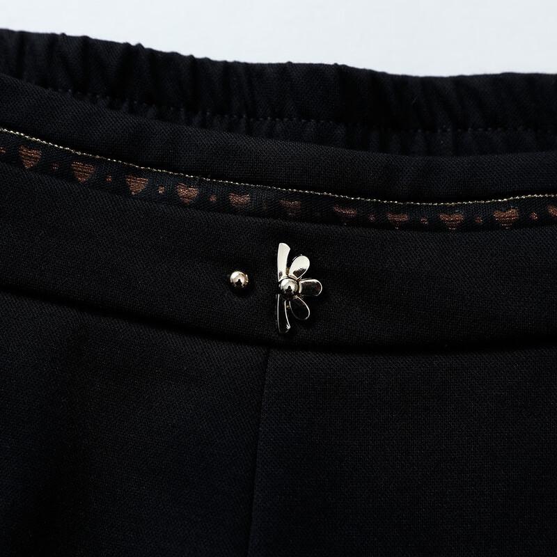 Pasite Women's Elastic Waist Straight-Leg Casual Pants