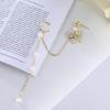 2023 Mode Clip-Ohrring Schmetterling Perle Ohrklemme Lange Quasten Anhänger Hohl Ohrclip Geschenke Party Hochzeit Schmuck