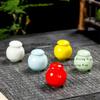 1pc Mini Ceramic Powder Can Portable Tea Can for Travel Pill Jar Small Porcelain Bottle with Lid Medicine Ceramic Powder Jar