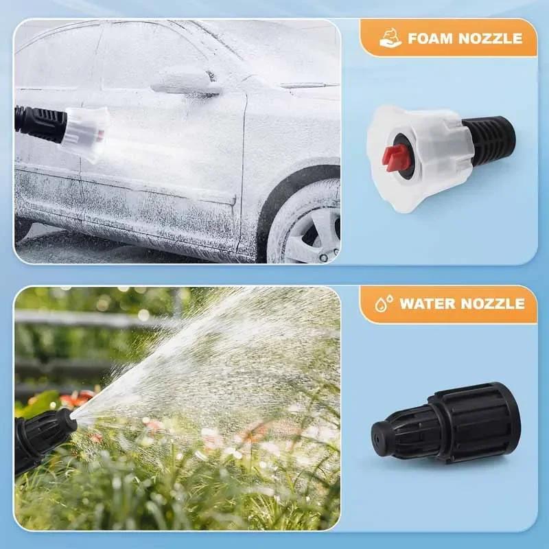 Butelka z rozpylaczem do mycia samochodu 2L Pompka ręczna Spieniacz Pistolet do piany śnieżnej Dysza Narzędzia do czyszczenia szyb samochodowych Rozpylacz z zaworem bezpieczeństwa