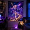 Magical Girl Anime Tapestry Dreamy Aesthetic  Starry Sky Magical Girl Anime Tapestry Twin-Tail Lolita Girl Wall