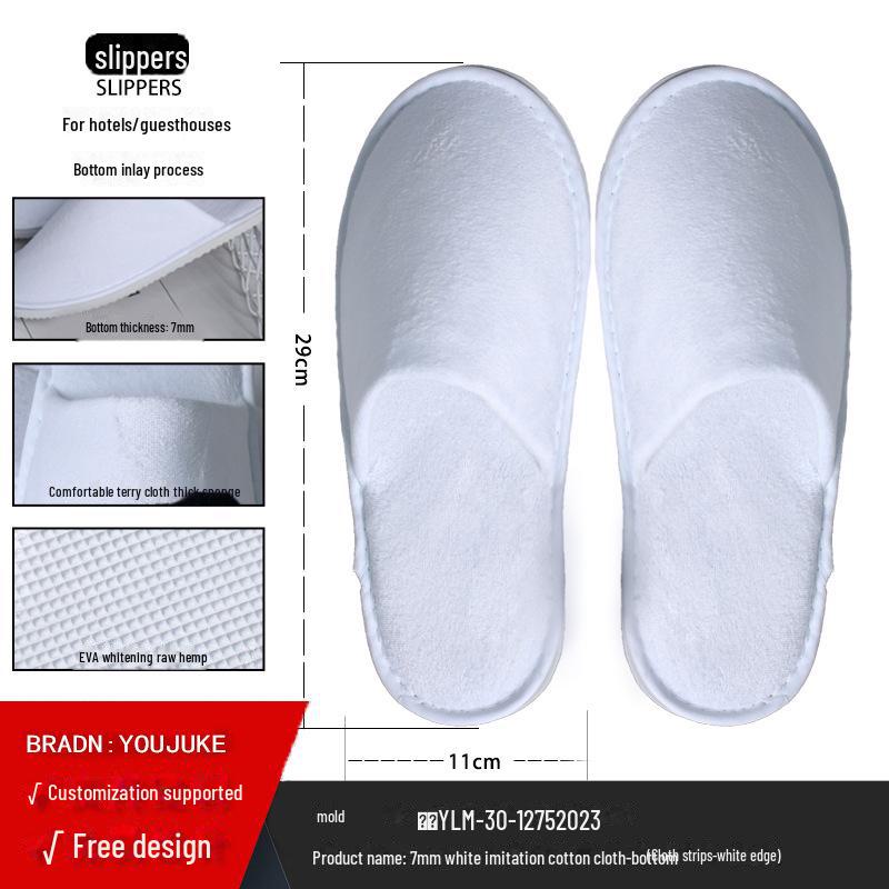 Disposable Non-Slip Slippers for Hotels, Homestays, and Spas
